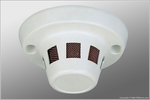 Side View Smoke Detector - B/W - Wireless